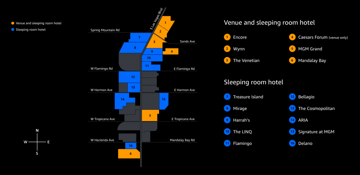 aws reinvent hotels 2023